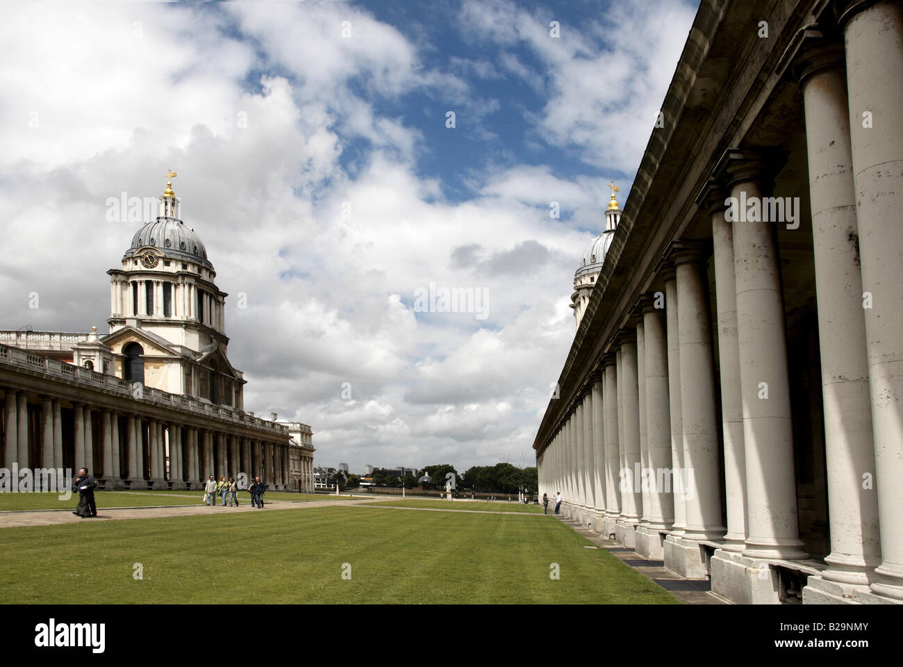 Platzieren Sie Old Royal Naval College Greenwich London County Land UK England Stockfoto