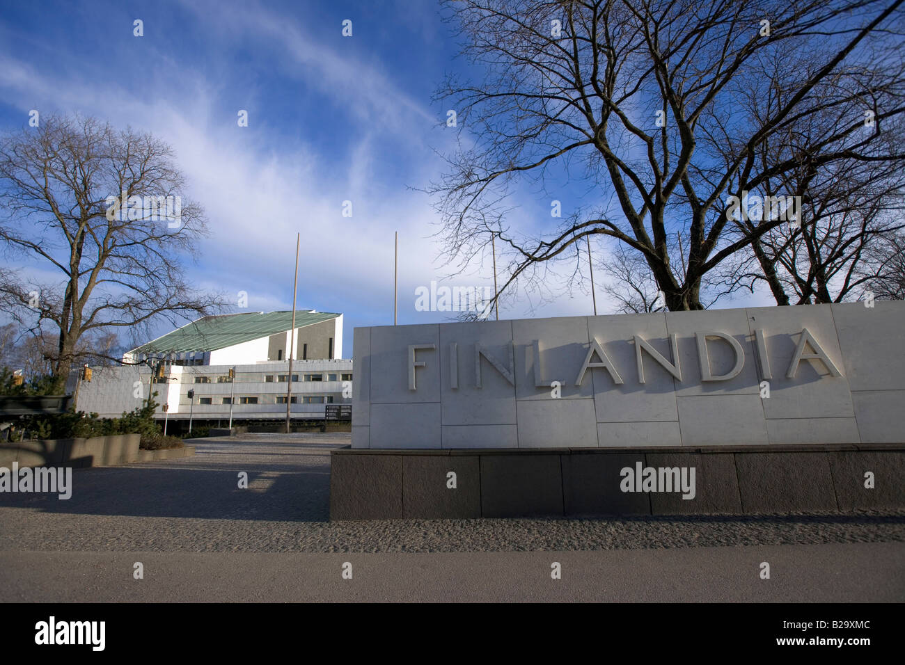 Finlandia-Halle / Helsinki Stockfoto