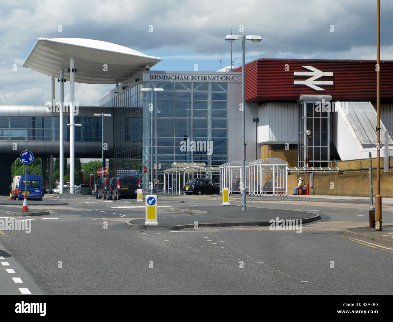 Internationalen Bahnhof Birmingham für National Exhibition Centre und der Flughafen Stockfoto