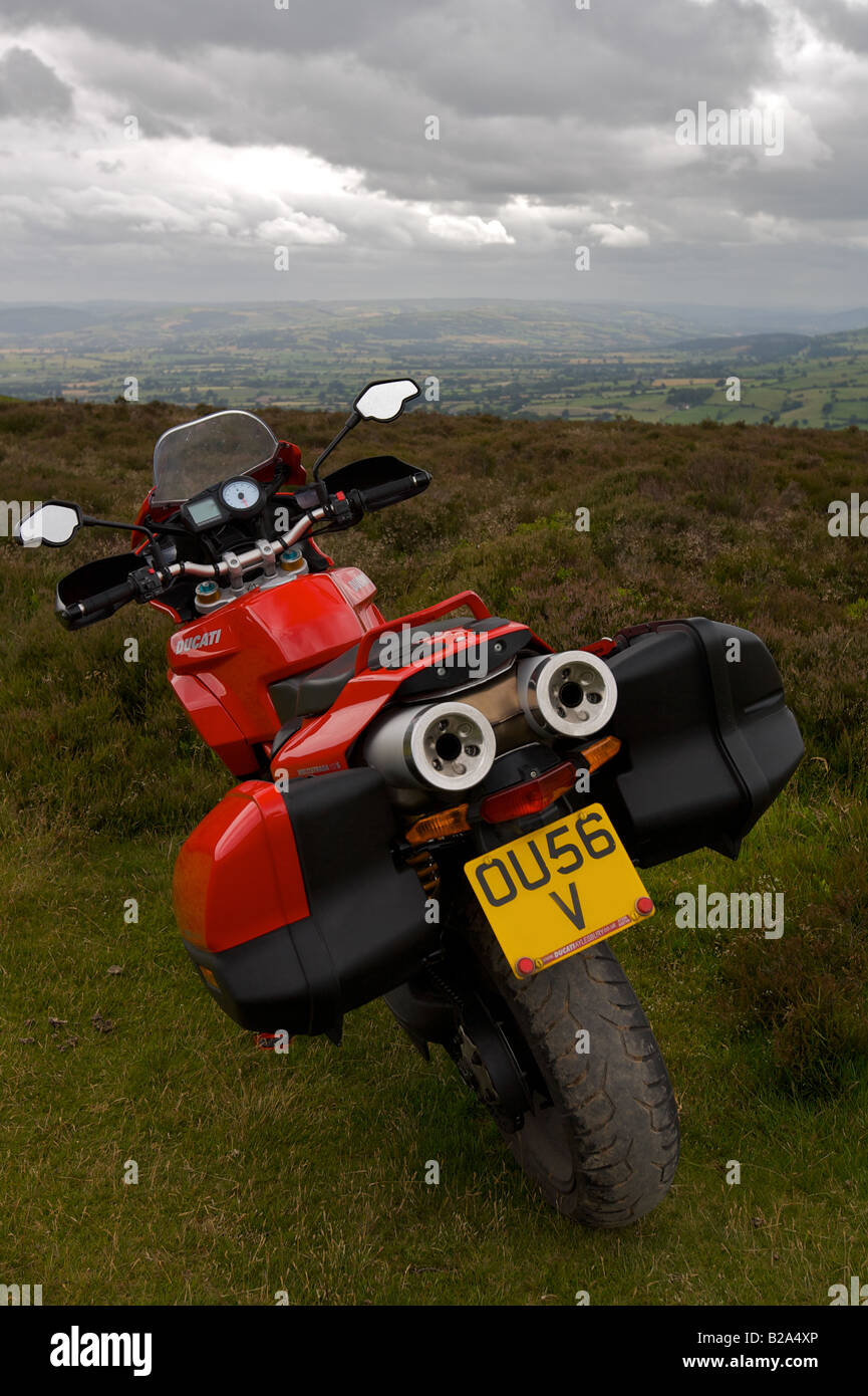 Ducati Multistrada Motorrad-Touren Stockfoto