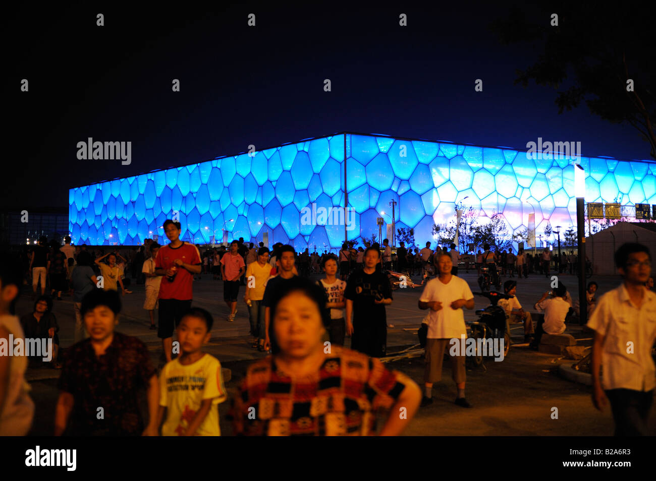National Aquatics Center für die Olympischen Spiele 2008 in Peking. 22. Juli 2008 Stockfoto