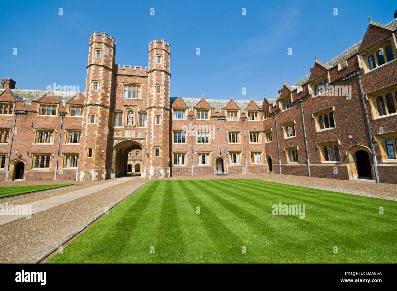 St. Johns College Gericht zweiter Cambridge Vereinigtes Königreich Stockfoto
