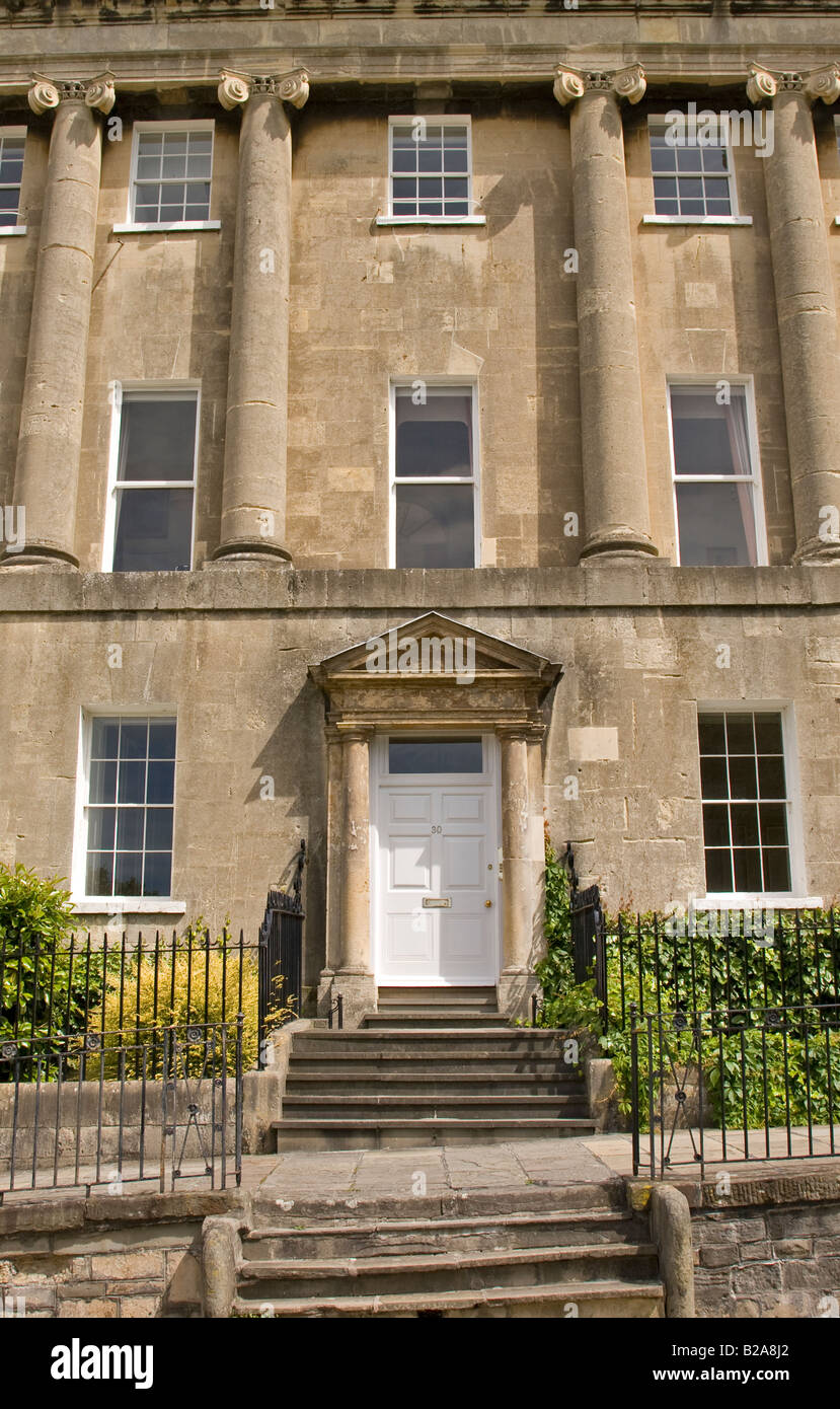 Ende der Terrasse, The Royal Crescent, Bad Stockfoto