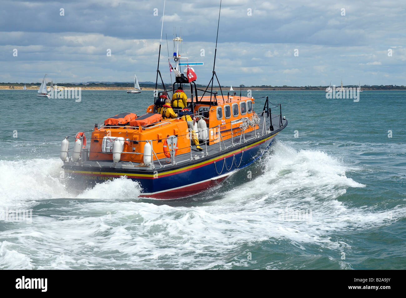Calshot das Rettungsboot, ein 24 Tonnen selbst aufrichtendes Tyne-Klasse Stockfoto