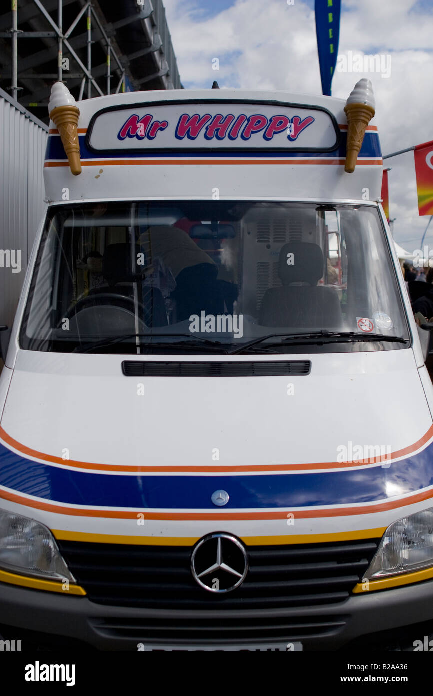 Herr Whippy Eiswagen, England. Stockfoto