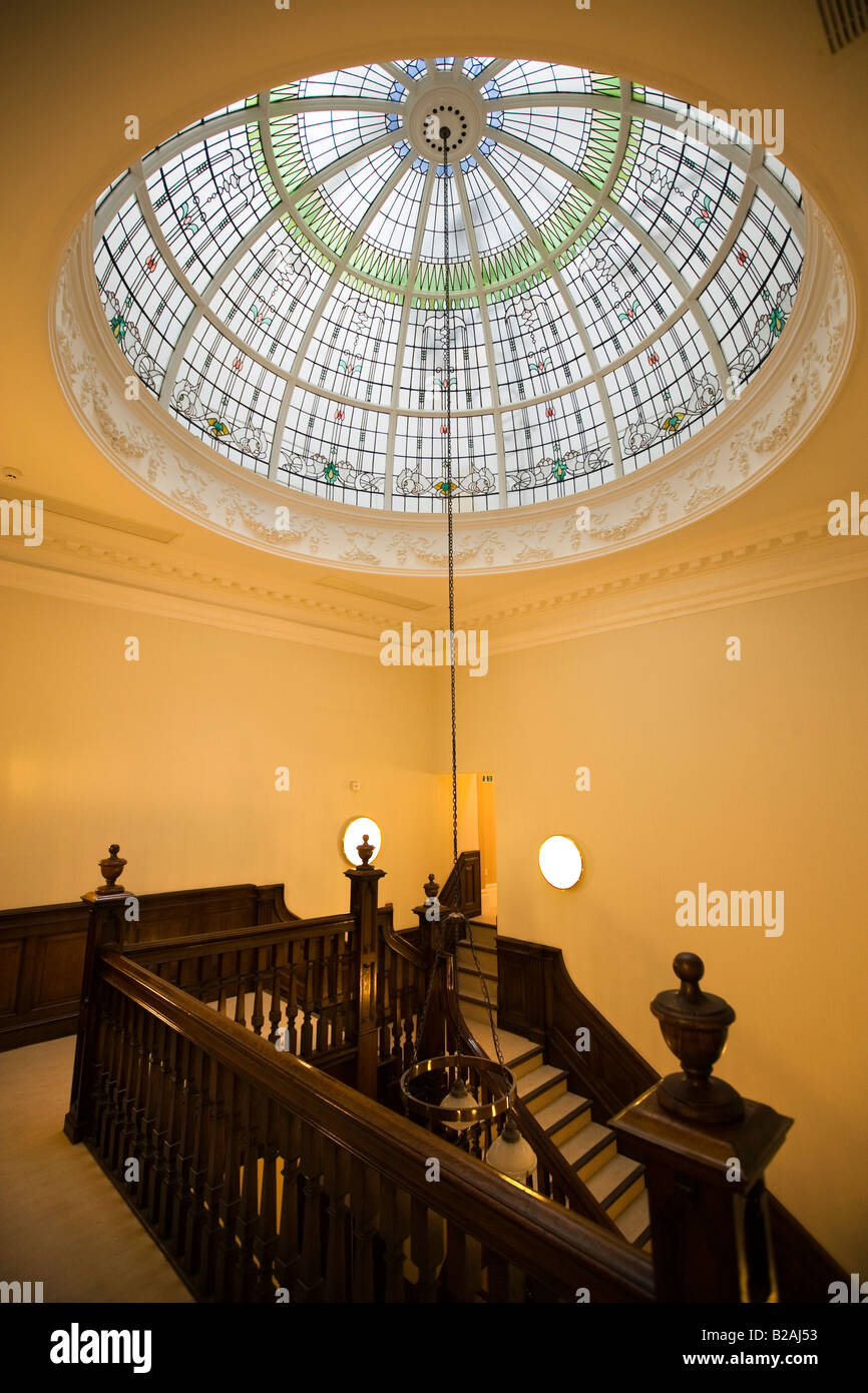 UK-Tyne und tragen Sunderland Hawksley Haus Treppe der edwardianischen Haus gewartet Unterkunft Stockfoto