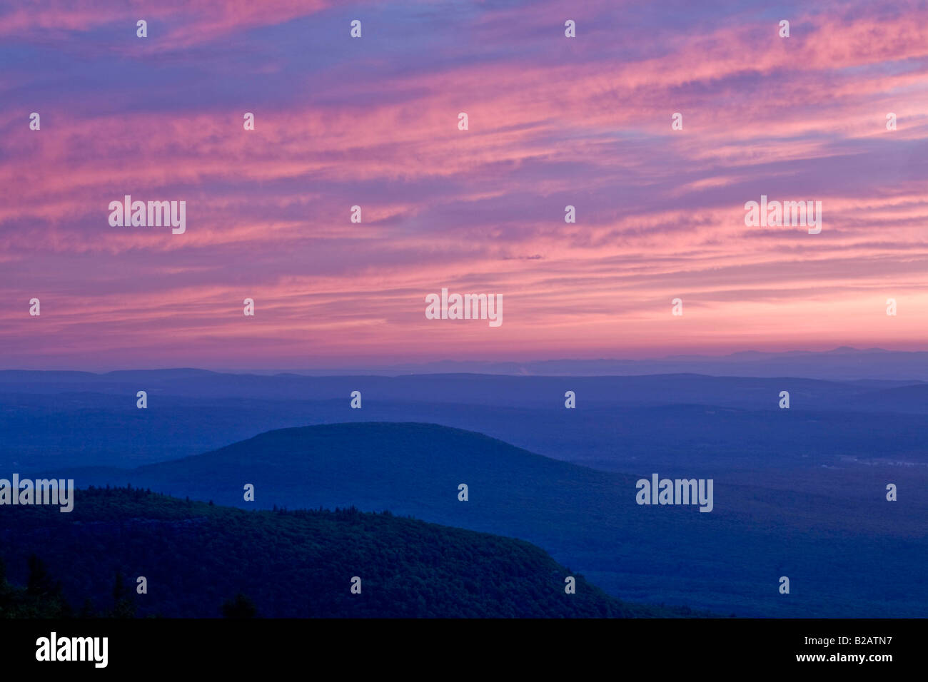 Hudson River Valley Sonnenaufgang New York State Stockfoto