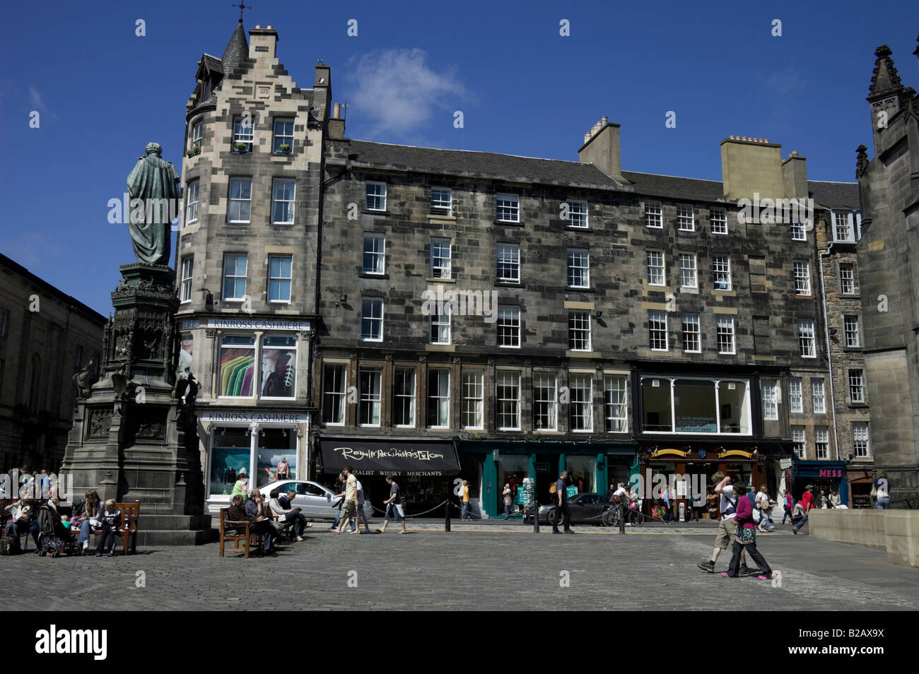 High Street, Royal Mile Edinburgh, Schottland, UK, Europa Stockfoto