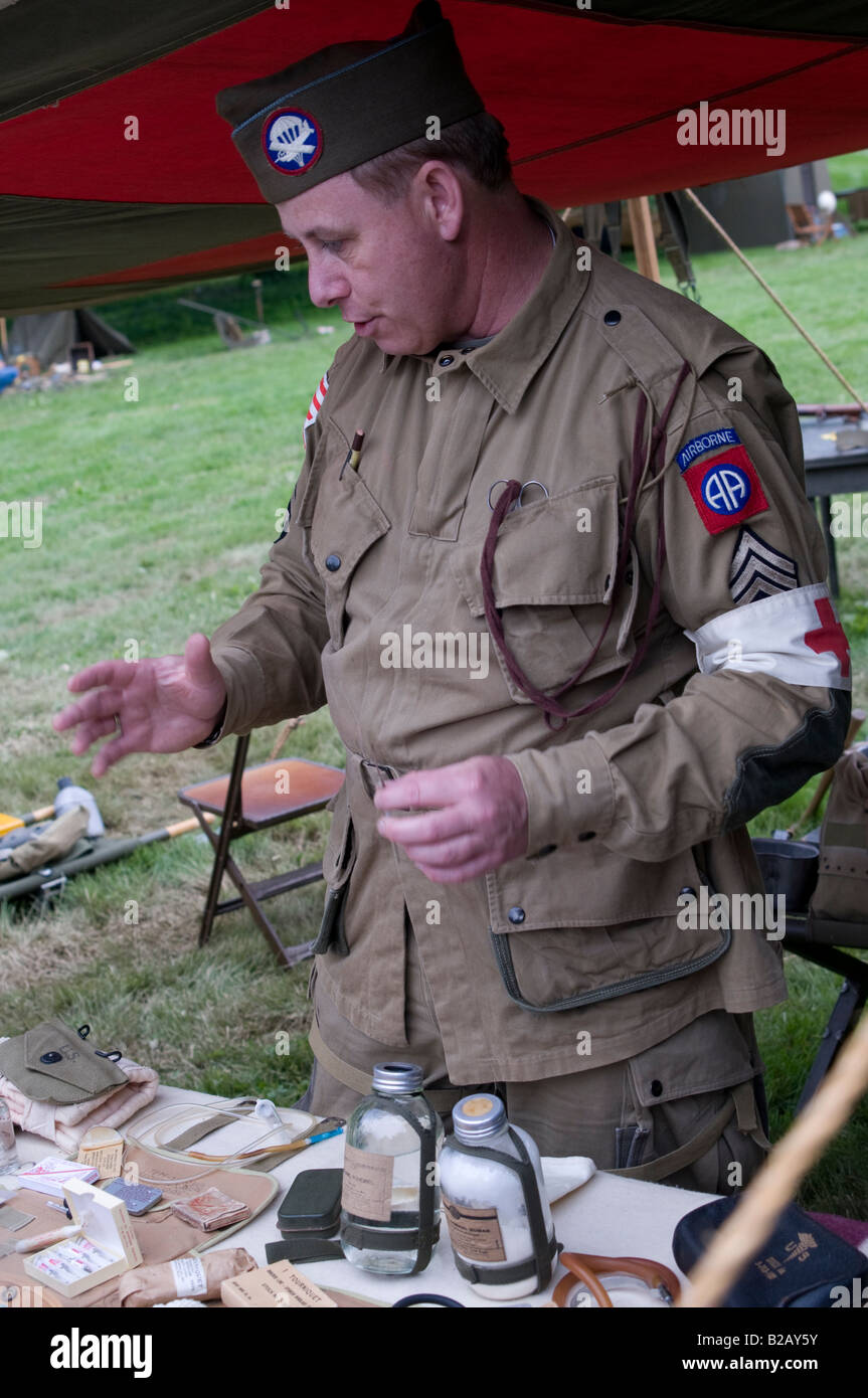 Dem Zweiten Weltkrieg Reenactors Feldlager In Lancaster, PA ...