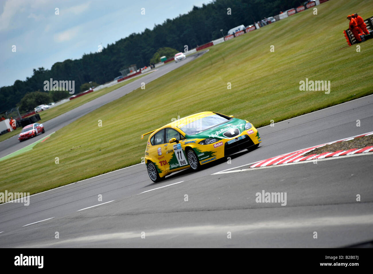 Seat TDi Rennen in Snetterton 13. Juli 2008 von Jason Plato Gefahren Stockfoto