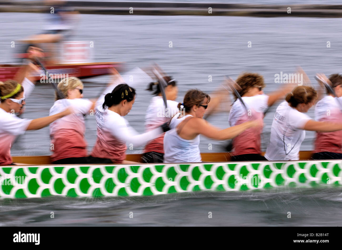 Drachenboot-Wettbewerb Stockfoto