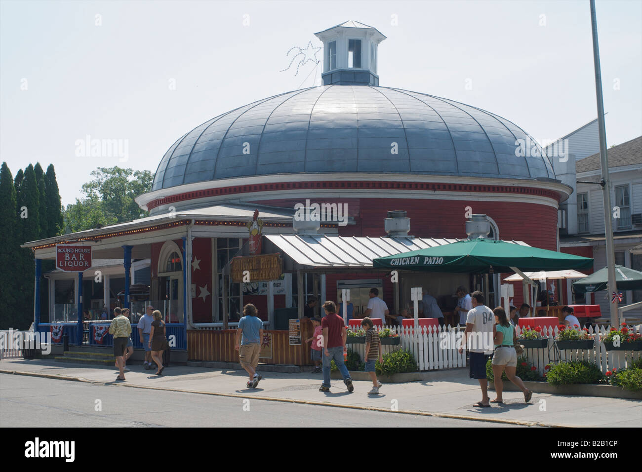 Der Roundhouse-Bar in Put in Bay Ohio Stockfoto