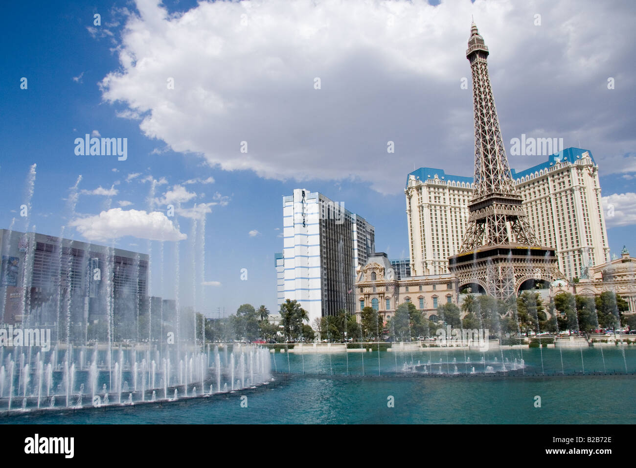 Die Bellagio Fontänen in Las Vegas, Nevada Stockfoto
