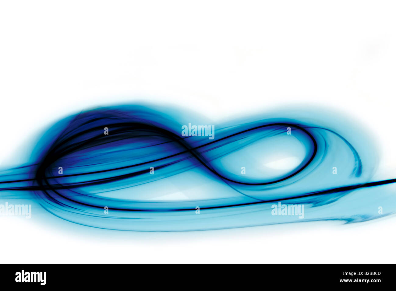 Electric blue swirl Stockfoto