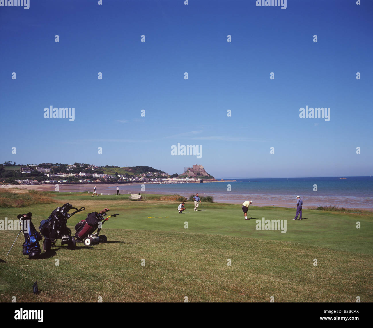 Royal Jersey Golf Club Gorey Jersey Kanalinseln Stockfoto