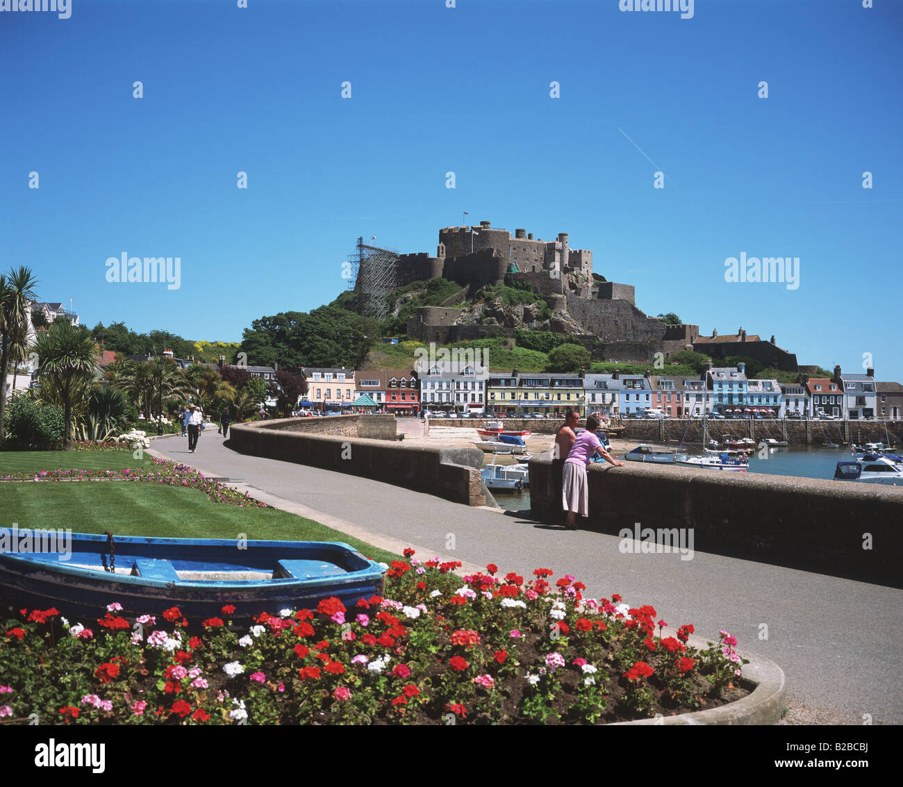 Mt Hochmuts Burg Gorey Jersey Kanalinseln Stockfoto