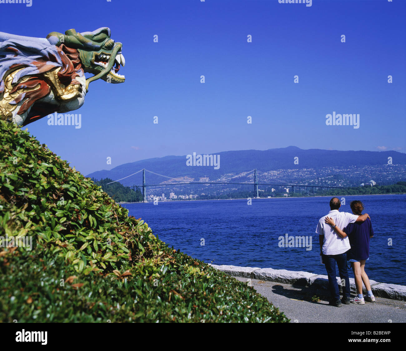 Lion s Gate Bridge Vancouver British Columbia Kanada Stockfoto