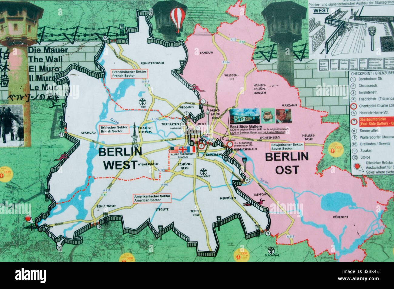 Berliner Mauer Map