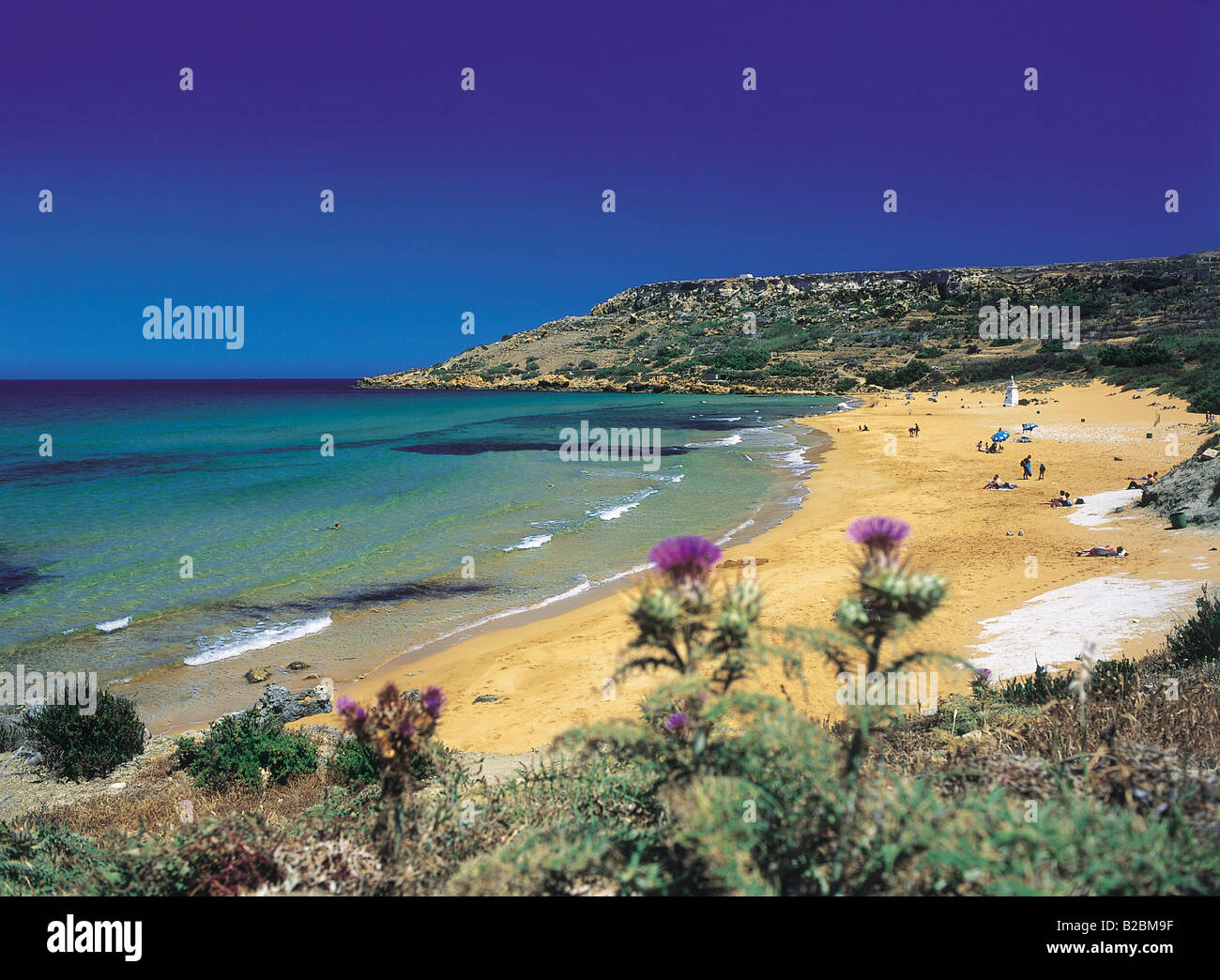 Ramla Bay Insel Gozo Malta Stockfoto