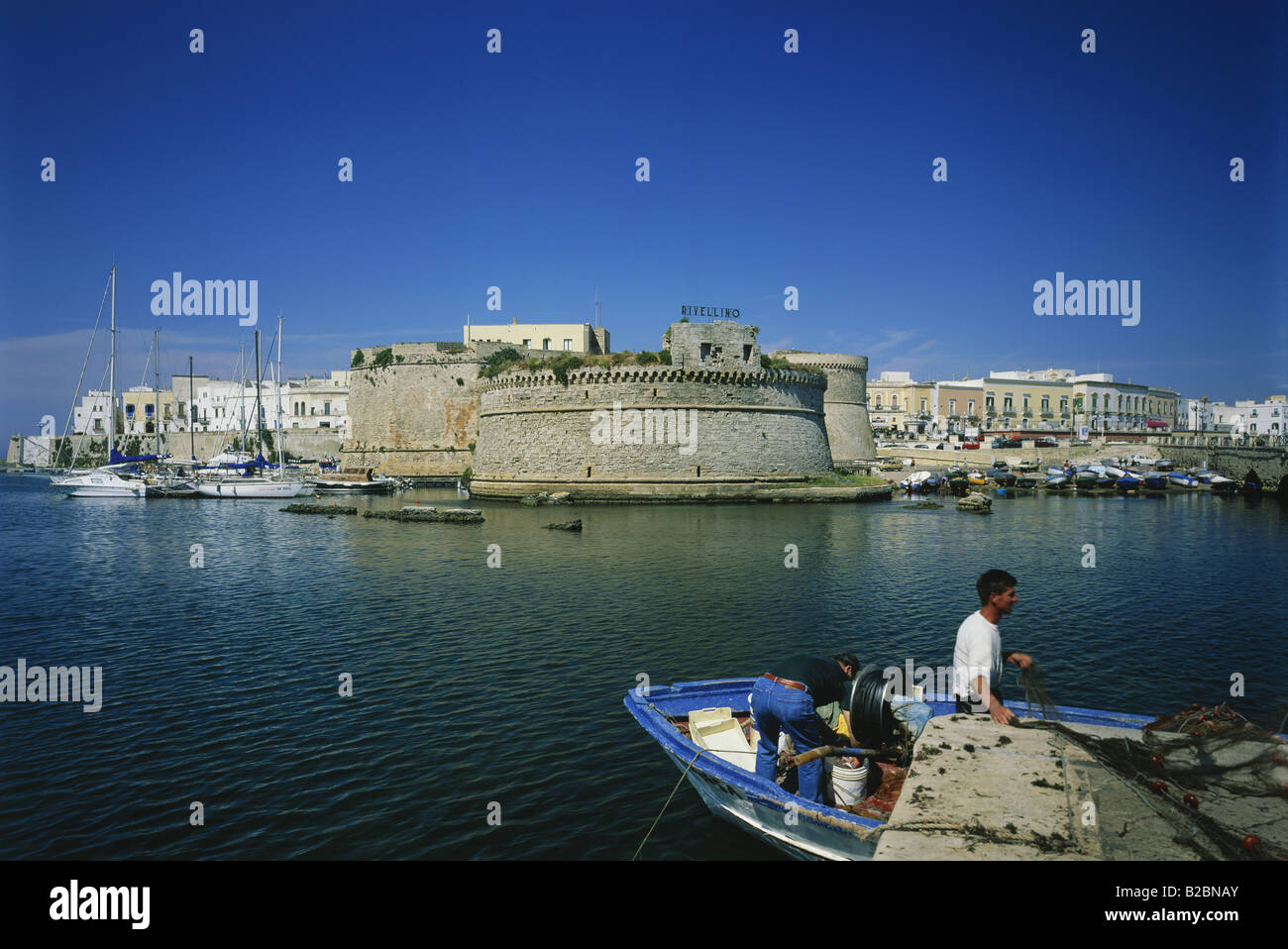 Gallipoli-Apulien-Italien Stockfoto