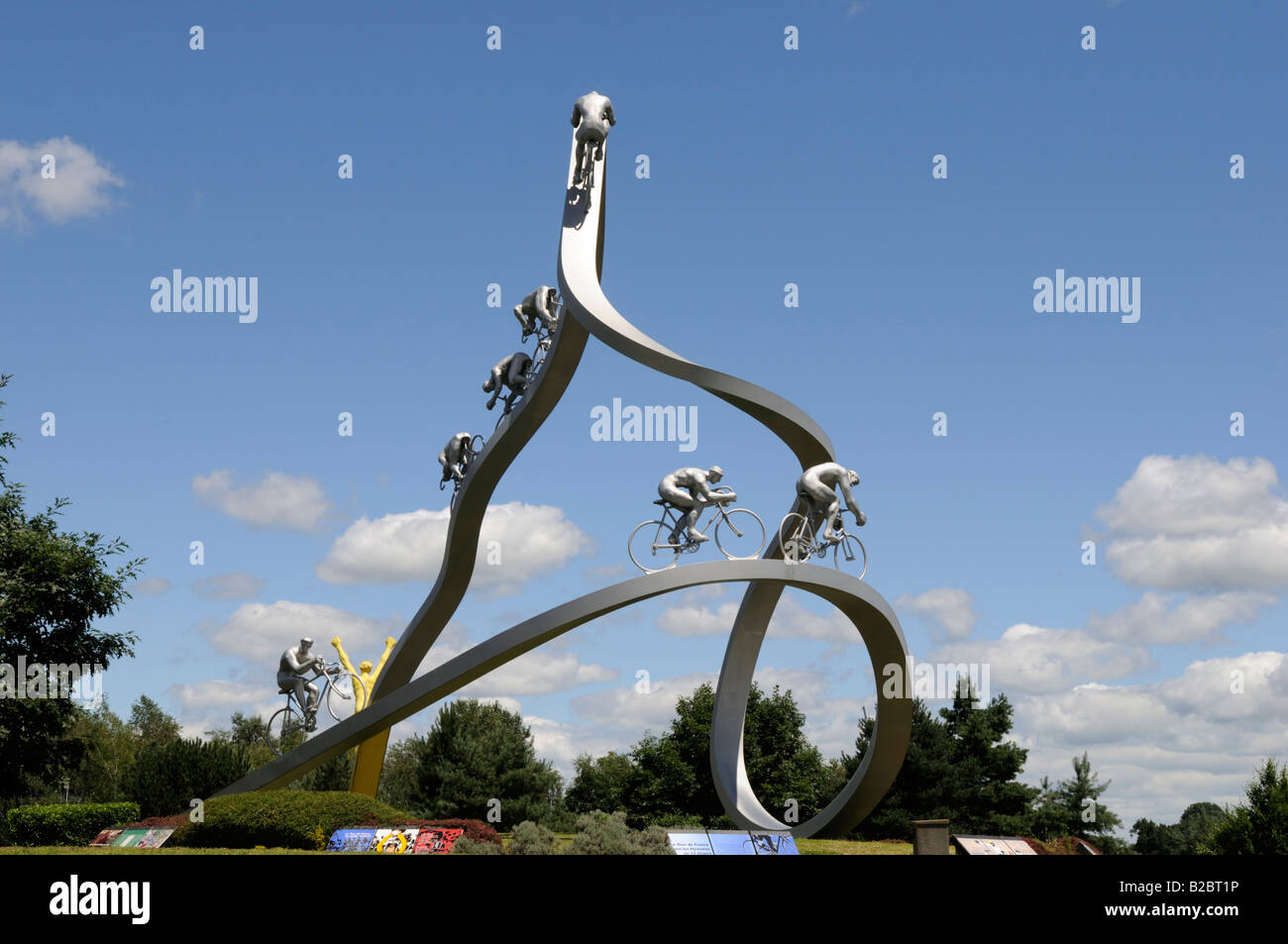 Tour de France, Skulptur, Frankreich Stockfoto