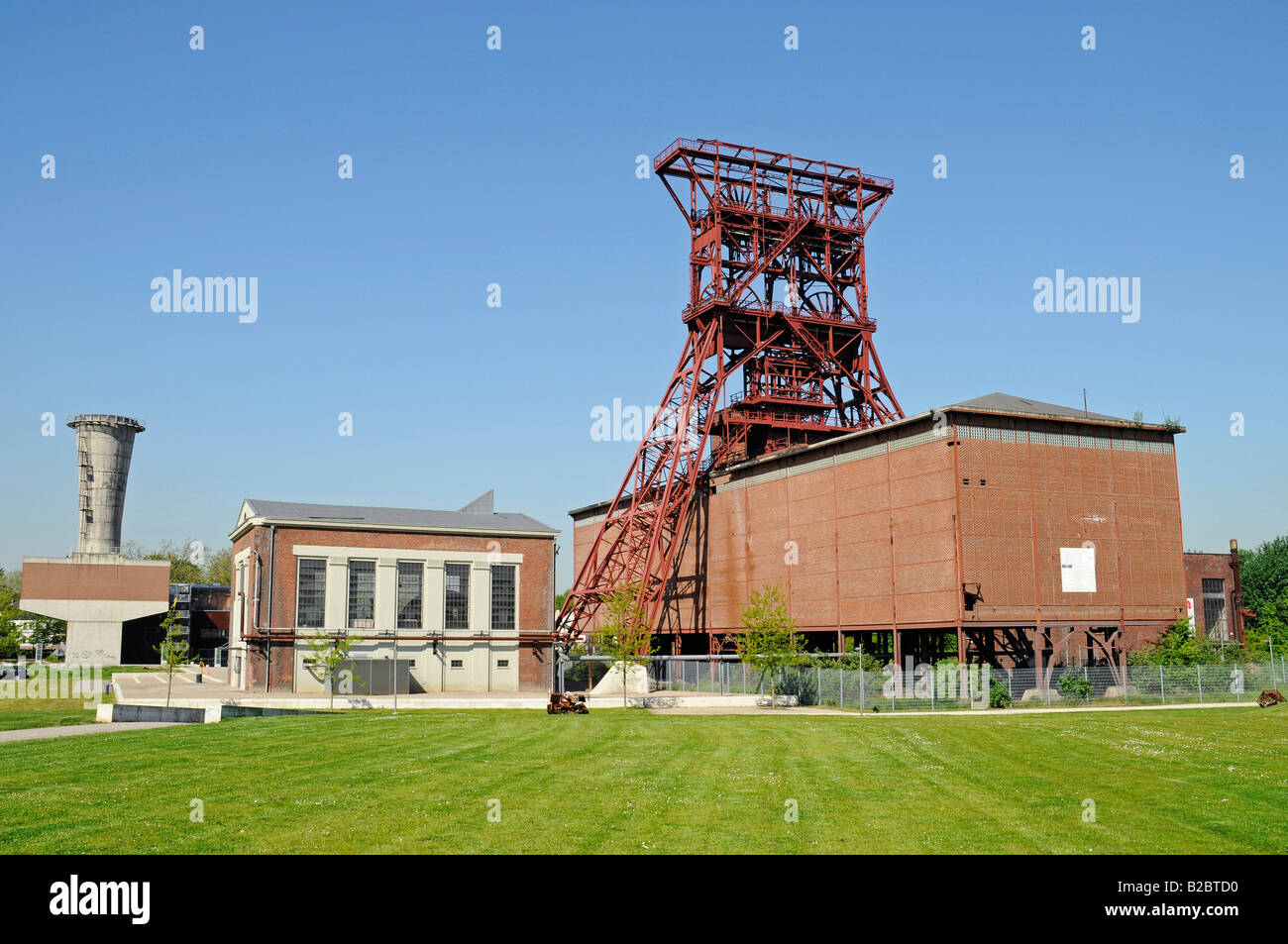 Bergwerk Consolidation, Zeche, Industriedenkmal, gewundenen Turm, Gelsenkirchen, Nordrhein-Westfalen, Deutschland, Europa Stockfoto