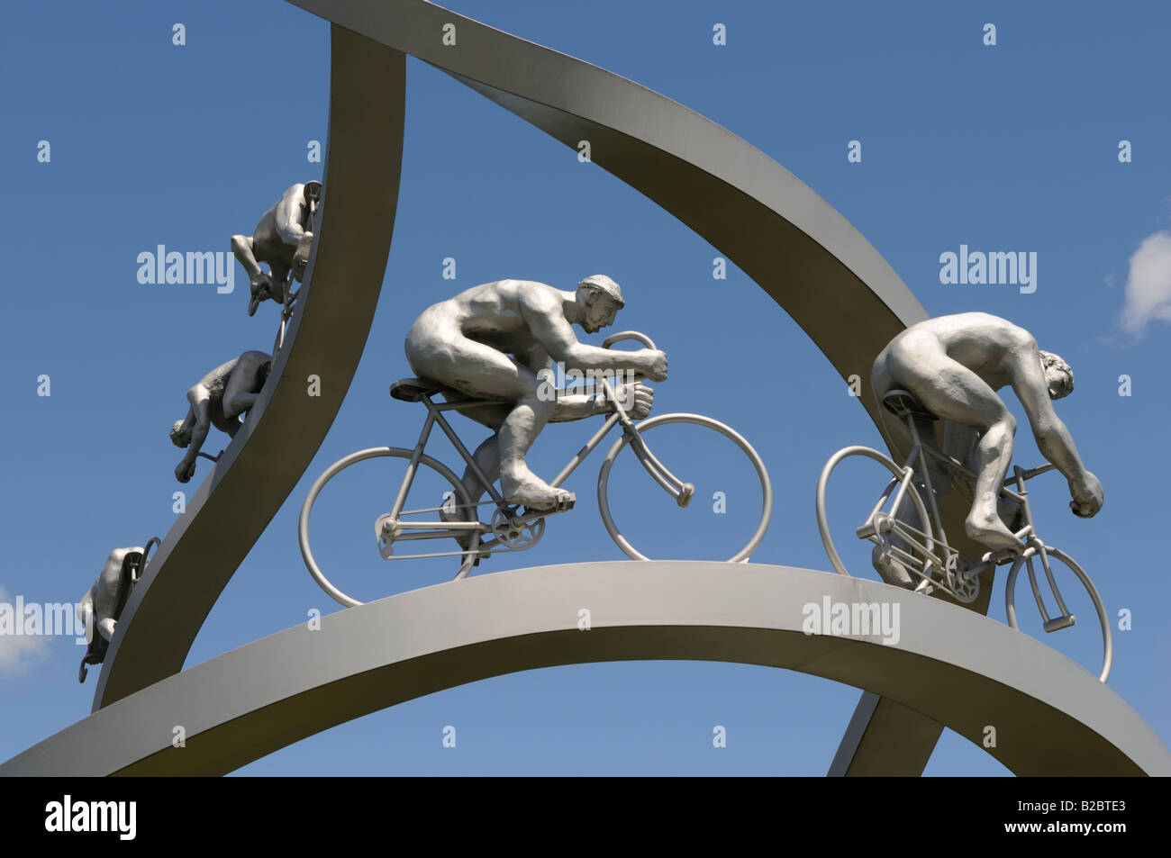 Tour de France, Skulptur, Frankreich Stockfoto