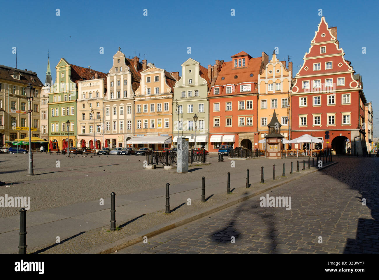 Markt, quadratischen Plac Solny oder Salzmarkt, Breslau, Schlesien, Polen Stockfoto