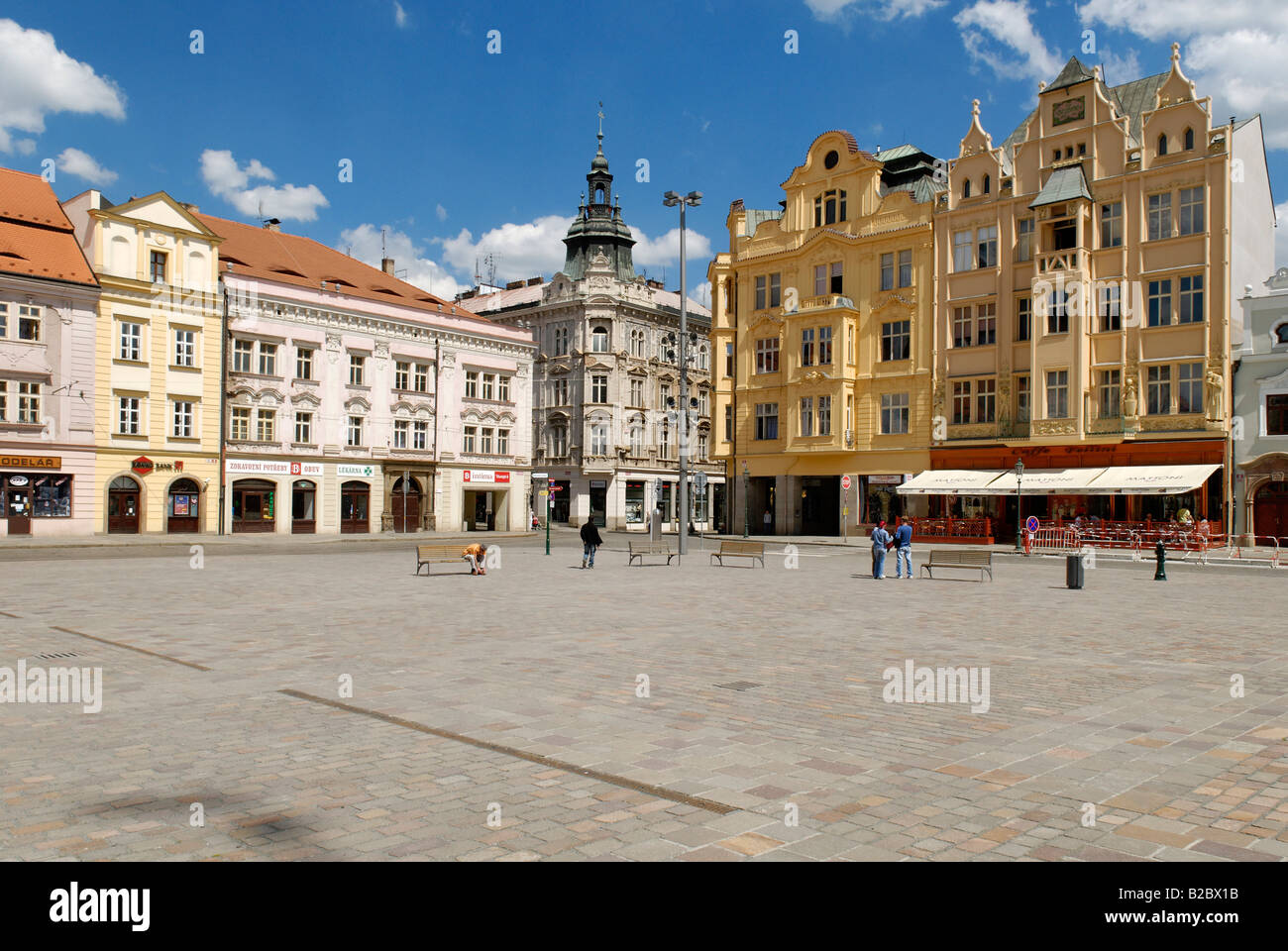 Markt-Platz von Pilsen, Plzen, West-Böhmen, Tschechische Republik, Europa Stockfoto