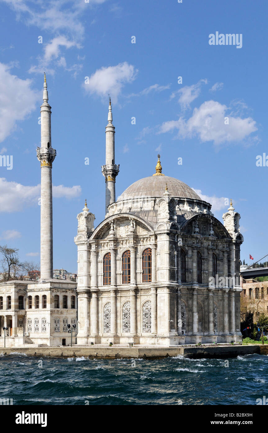 Ortakoey Camii Moschee, Istanbul, Türkei Stockfoto