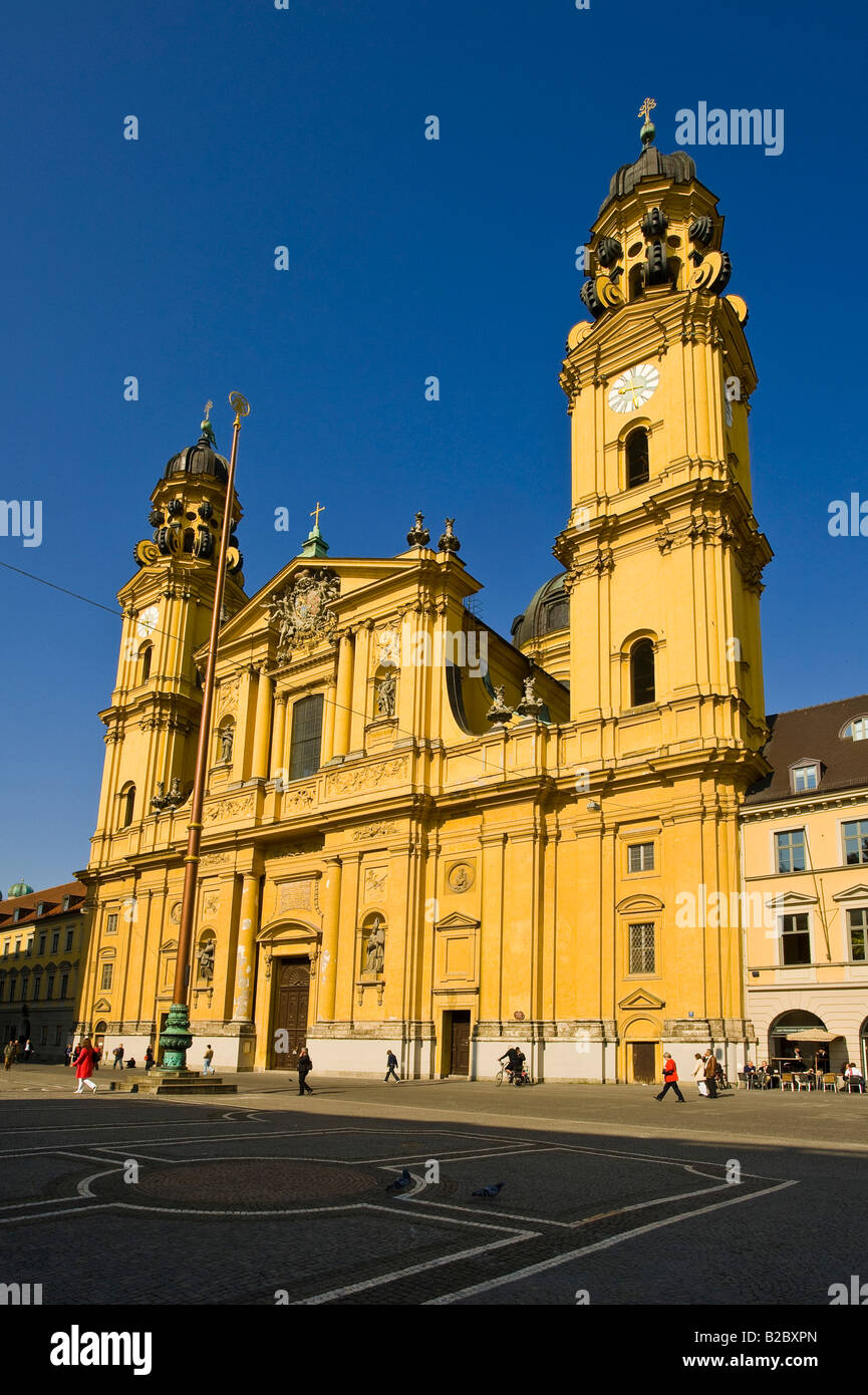 Theatinerkirche Kirche, München, Upper Bavaria, Bayern, Deutschland Stockfoto