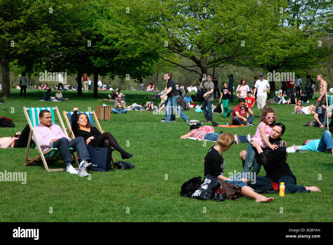 Freizeitaktivitäten in Hyde Park, London, England, Großbritannien, Europa Stockfoto
