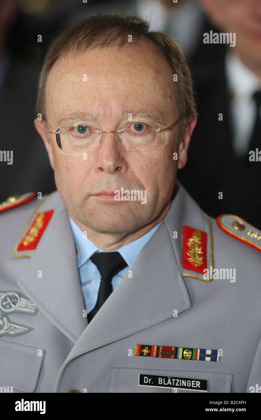 Dr. Werner Blaetzinger, Surgeon General der Bundeswehr, deutsche Bundesrepublik Defense Force Stockfoto