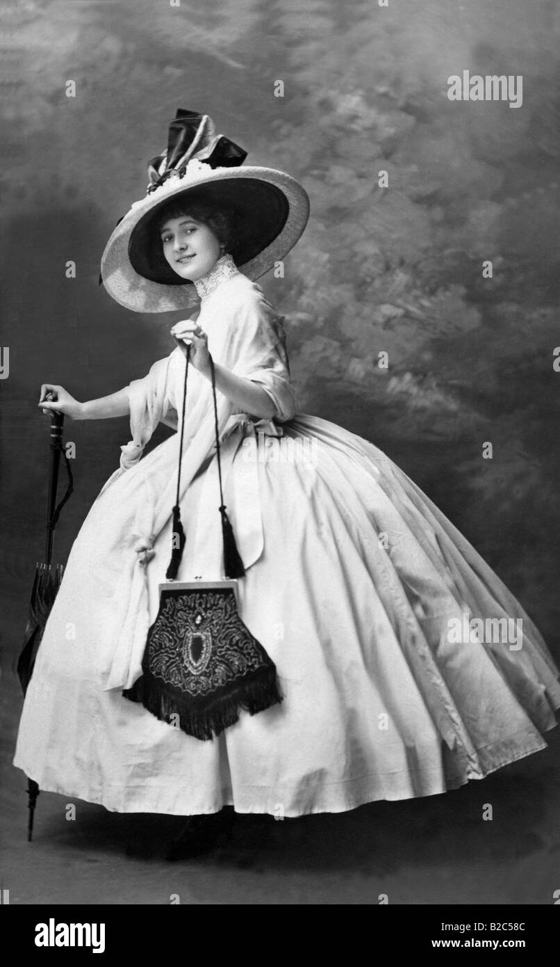 Historische Mode-Fotografie von ca. 1910 Stockfoto