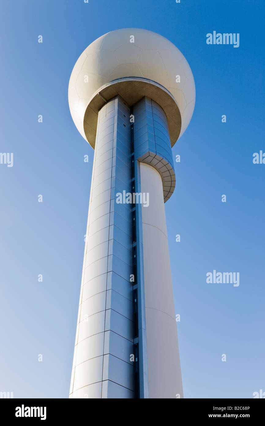Radarturm am Flughafen von Malaga Spanien Stockfoto