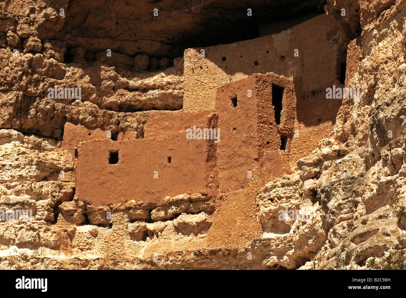 Alte indianische Wohnung Montezumas Castle National Monument Camp Verde Arizona Stockfoto