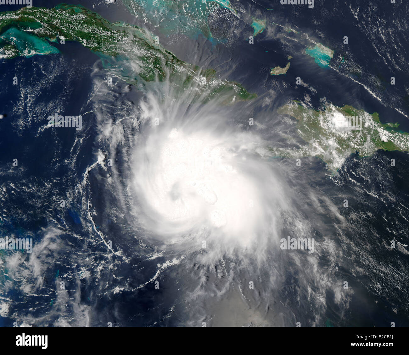 Hurrikan Charley.  11. August 2004 um 18:15 UTC. Stockfoto
