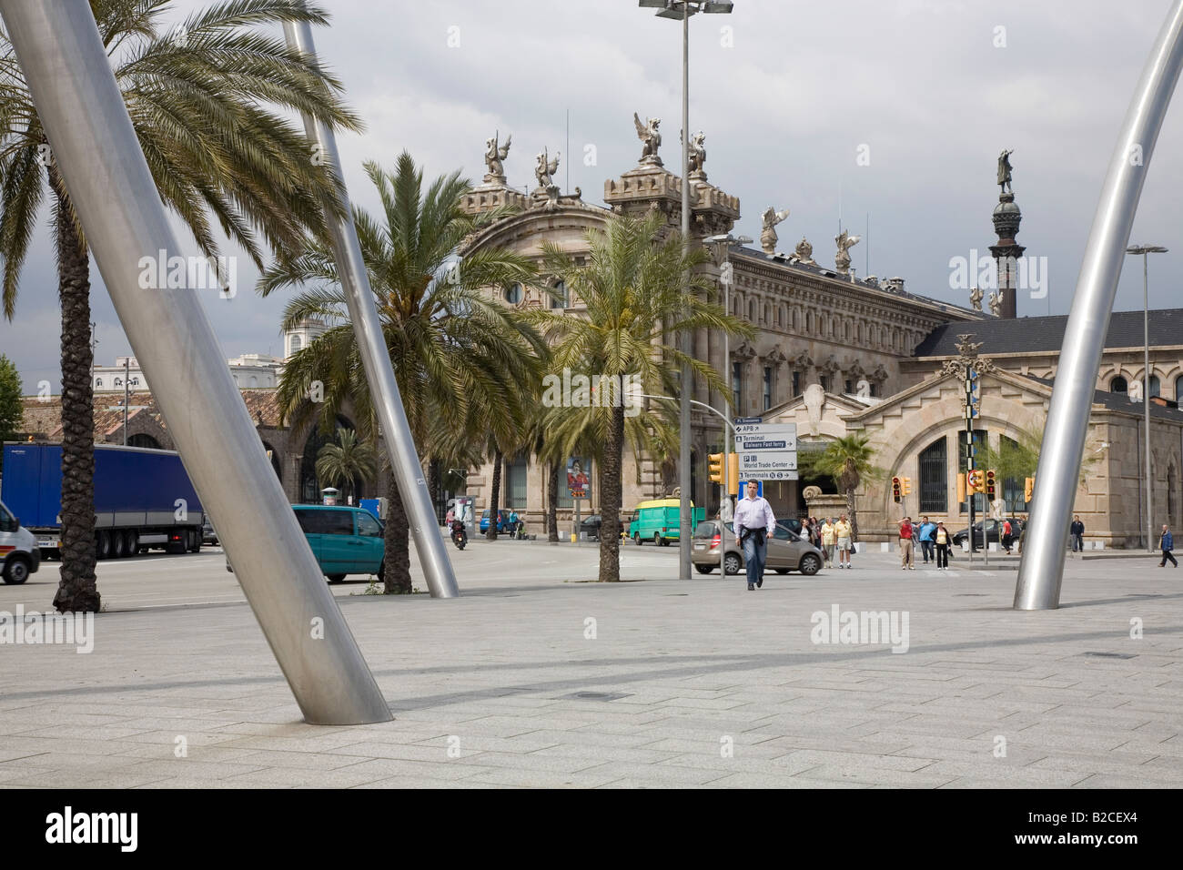 Marina Port Vell Bereich Barcelona Spanien Mai 2008 Stockfoto