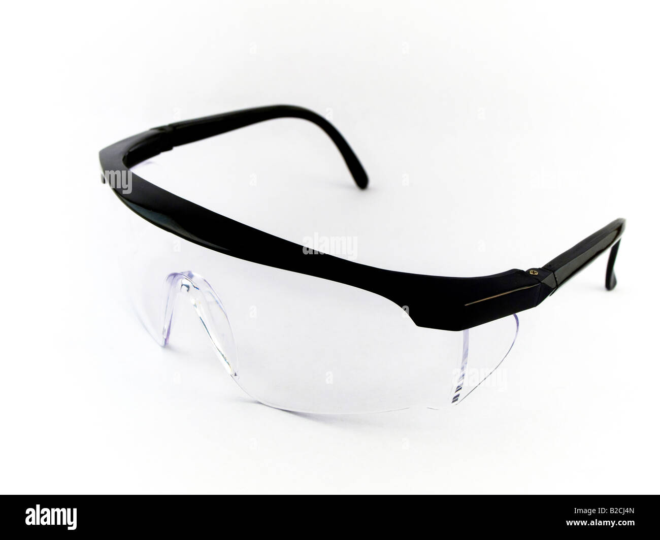 Schutzbrille auf weißem Hintergrund Stockfoto