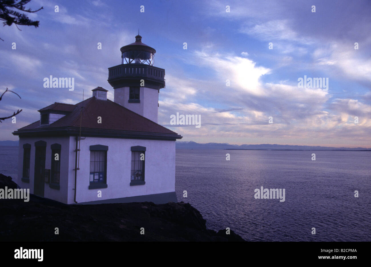 Lime Kiln Leuchtturm San Juan Inseln Washington State Island Stockfoto