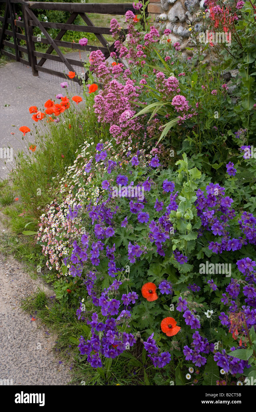 Cottage Garten Eingang Norfolk Stockfoto