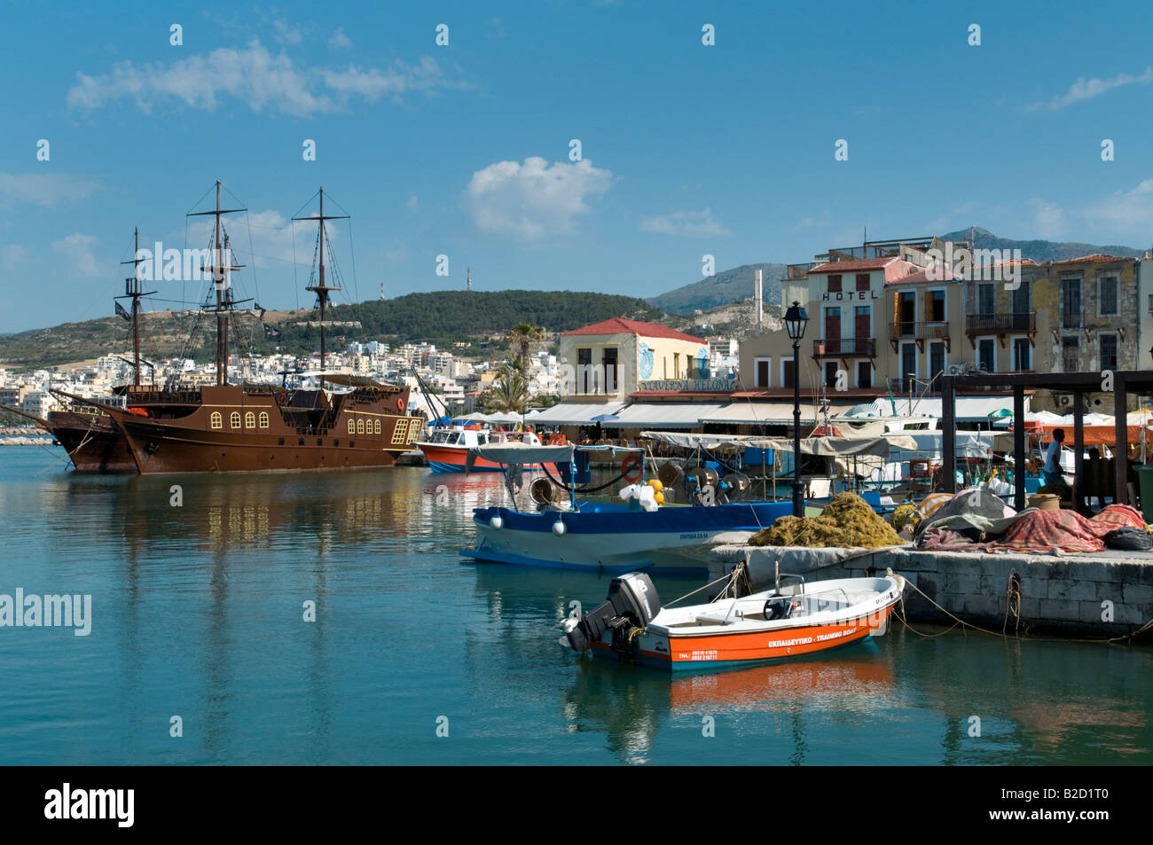 Rethymnon-Harbour,Crete.Greece Stockfoto