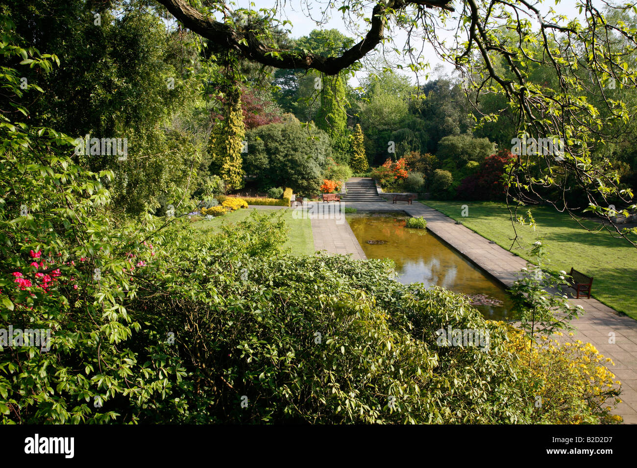 Hill-Garten auf West Heath, Hampstead, London Stockfoto