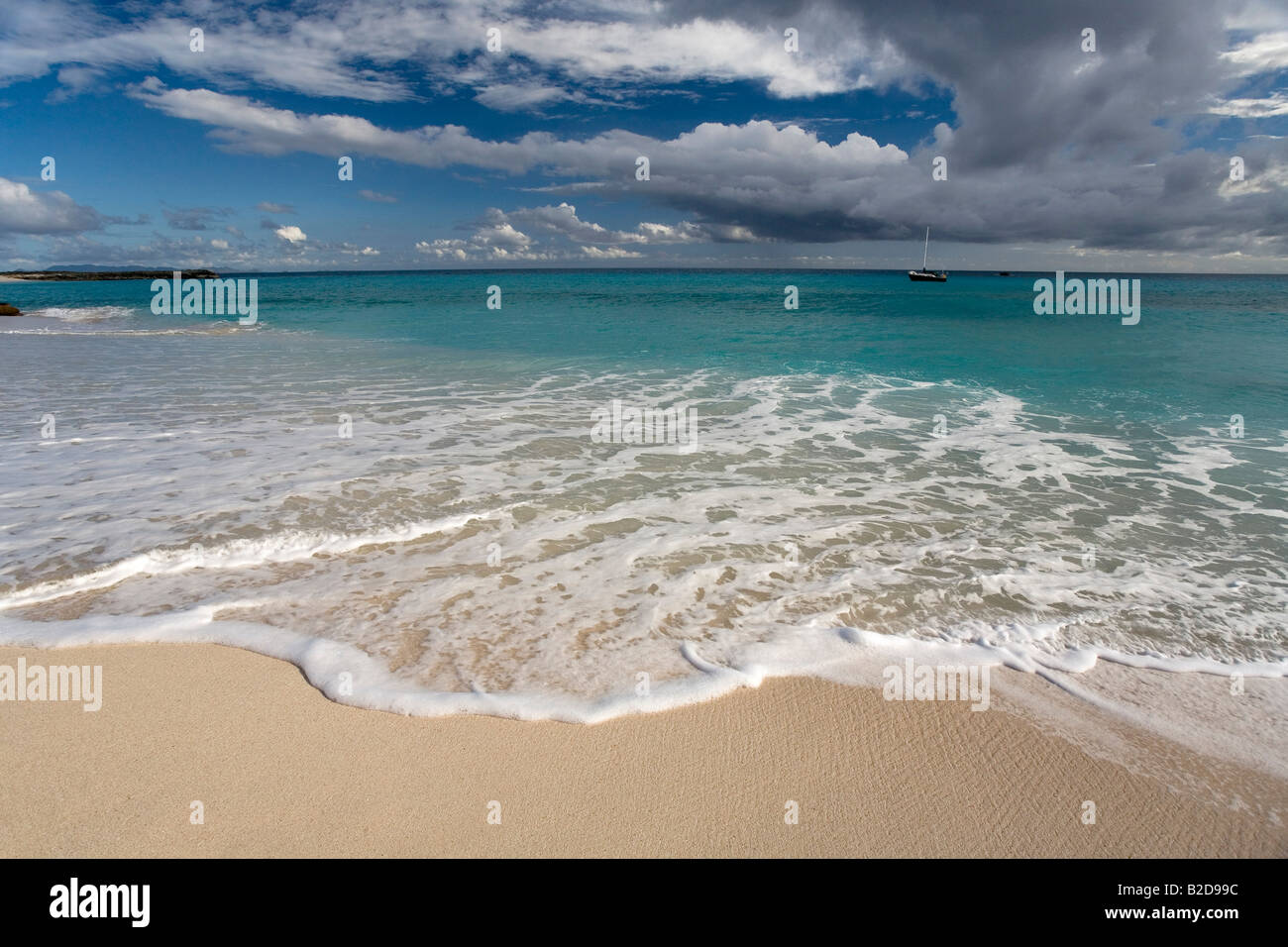 Hund-Insel von Anguilla West Indies Stockfoto
