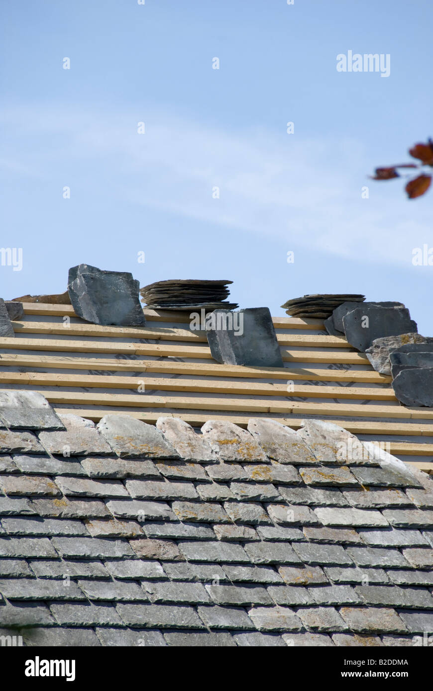 Dachschiefer Stockfoto