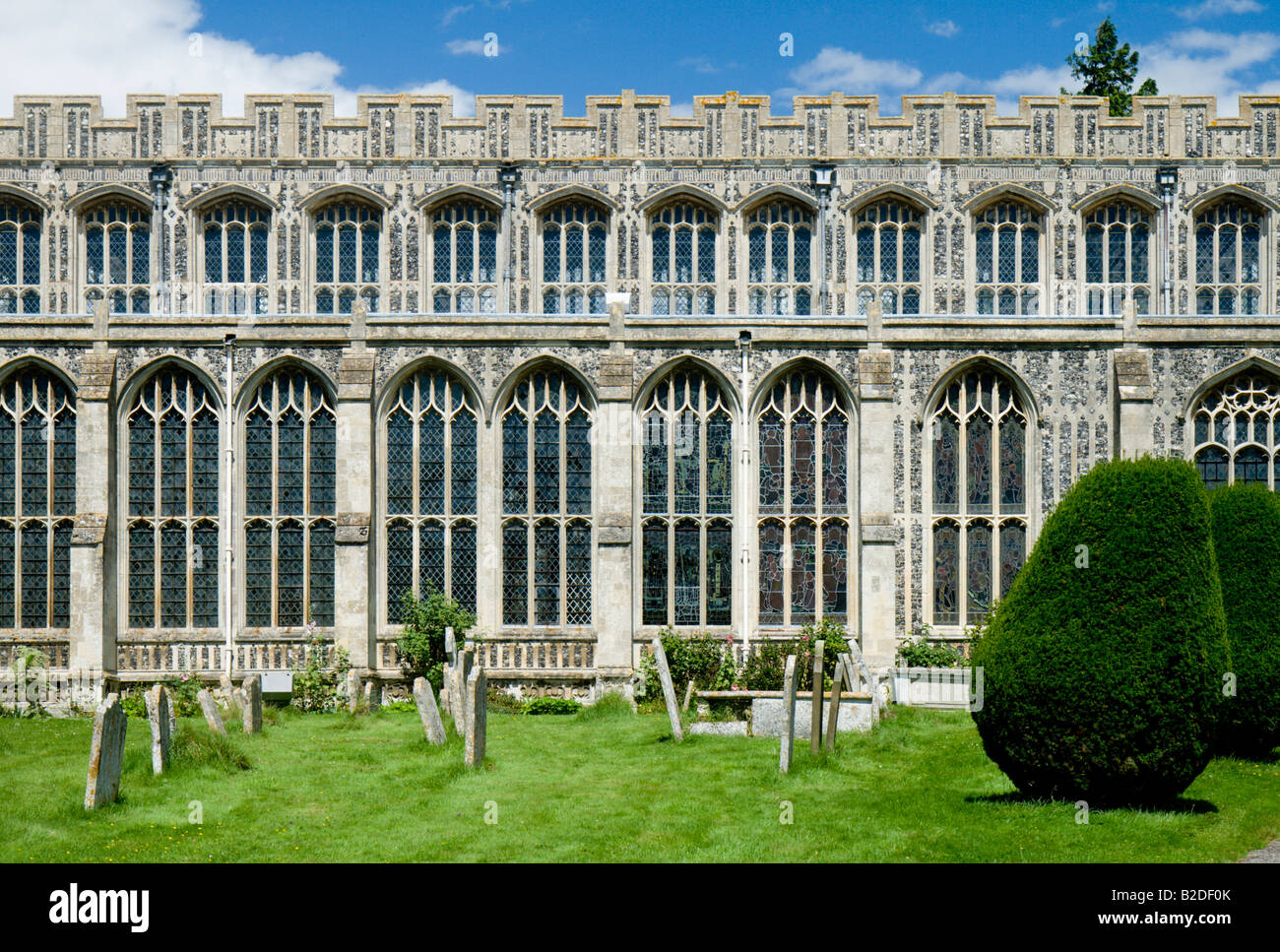 Long Melford Kirche, Suffolk, England Stockfoto