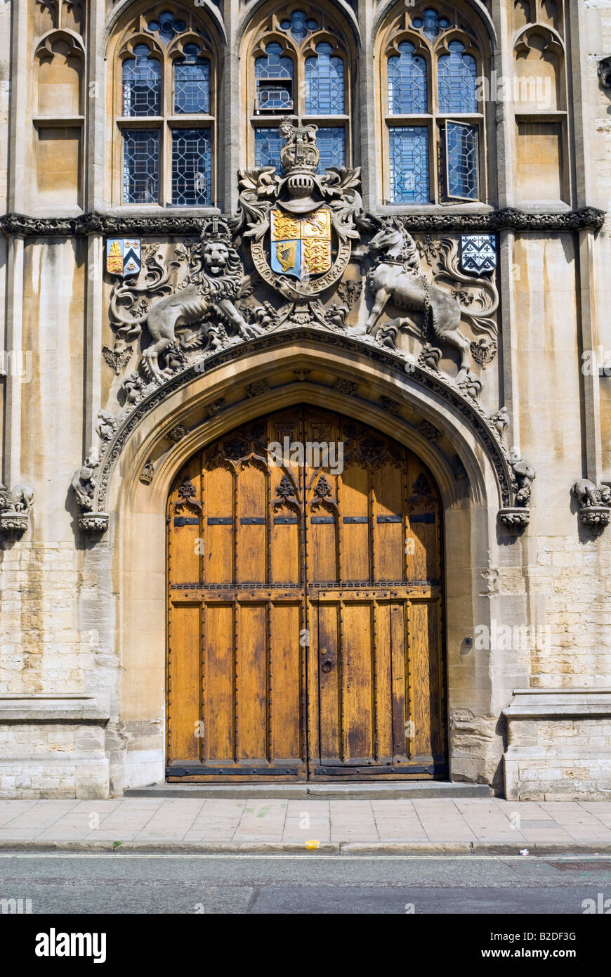 Der Eingang zum Brasenose College in Oxford, England Stockfoto