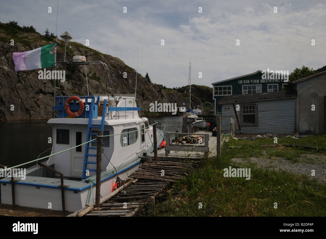 Quidi Vidi ist ein Fischerdorf, das innerhalb der Stadtgrenzen von Neufundland Hauptstadt, St John ist. Stockfoto