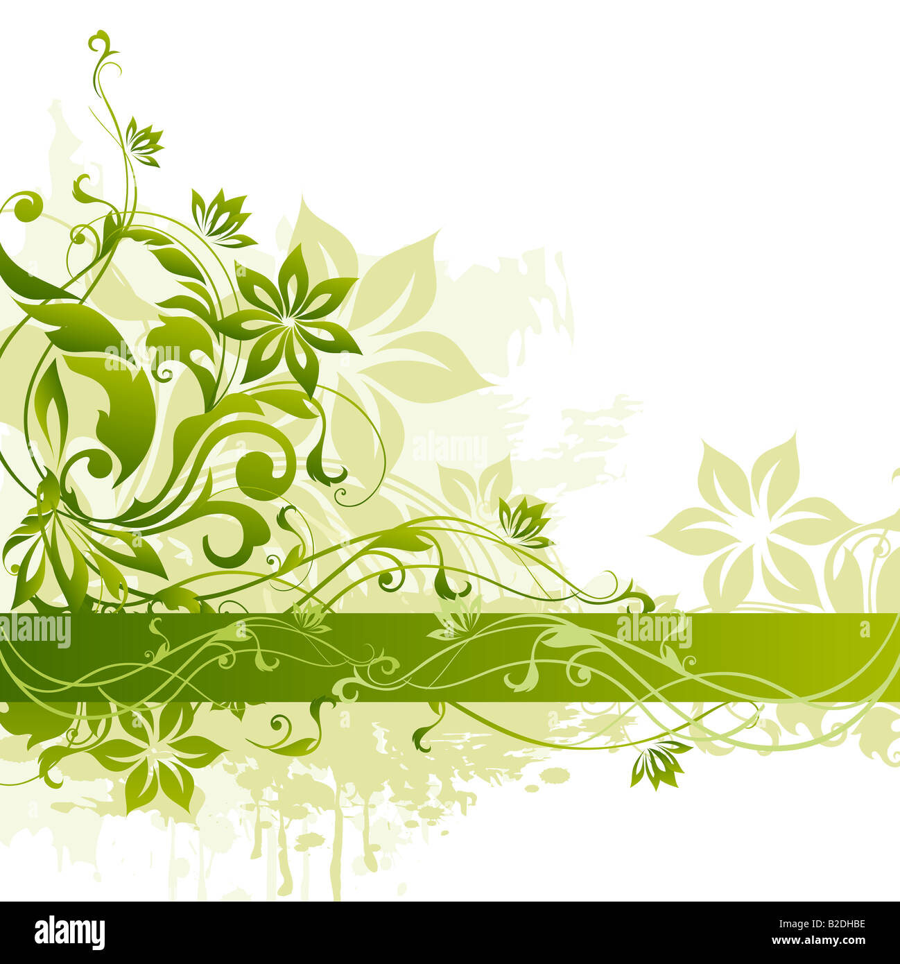 Abbildung Zeichnung der Blumenkarte Stockfoto