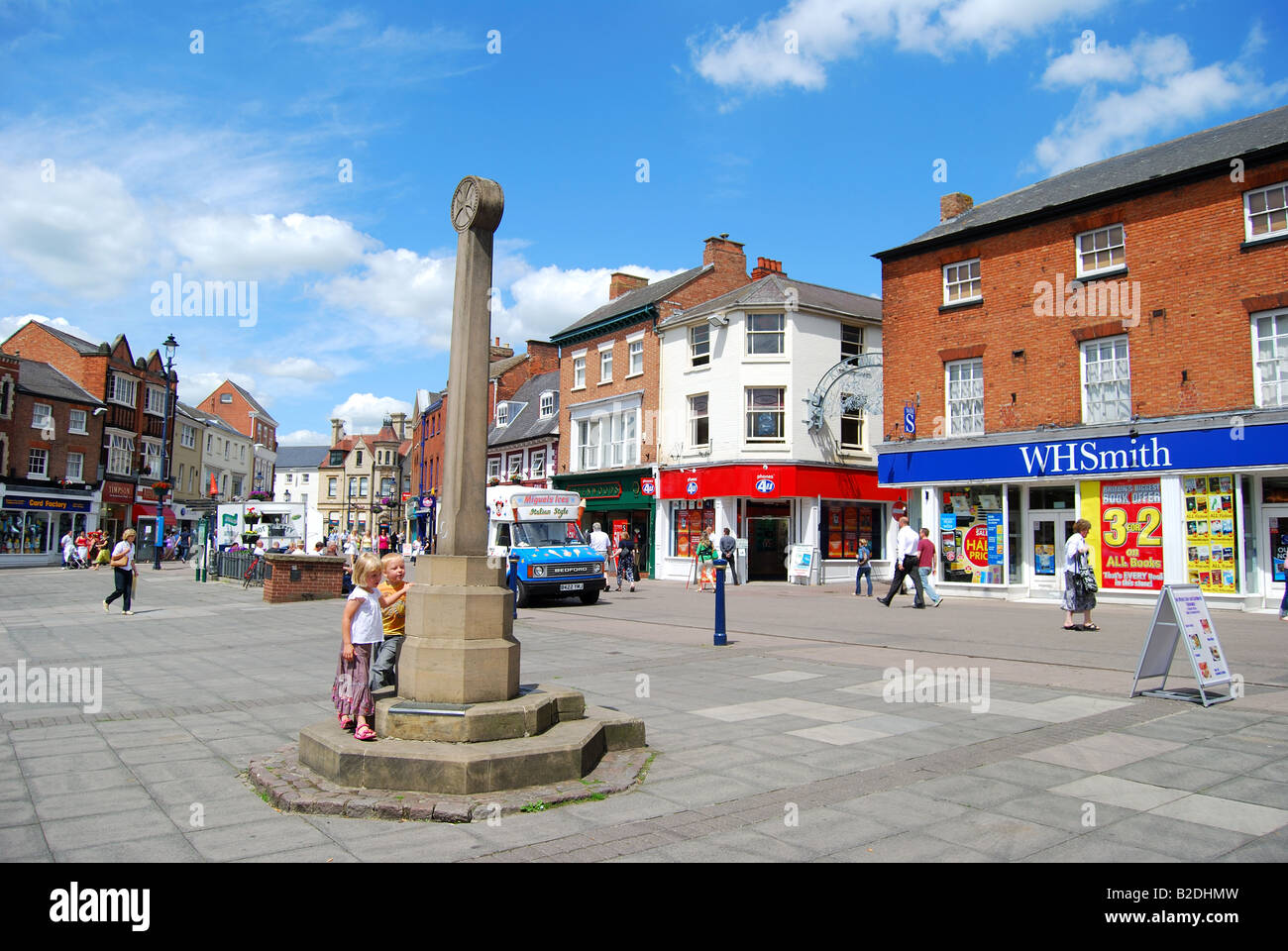 Marktplatz, Melton Mowbray, Leicestershire, England, Vereinigtes Königreich Stockfoto